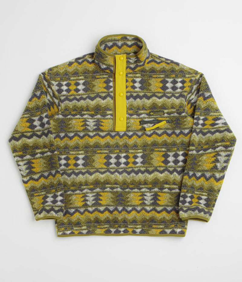 Columbia Helvetia II Printed Half Snap Fleece in Mossy Green and Retrotree