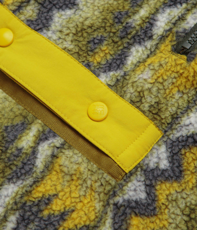 Columbia Helvetia II Printed Half Snap Fleece in Mossy Green and Retrotree