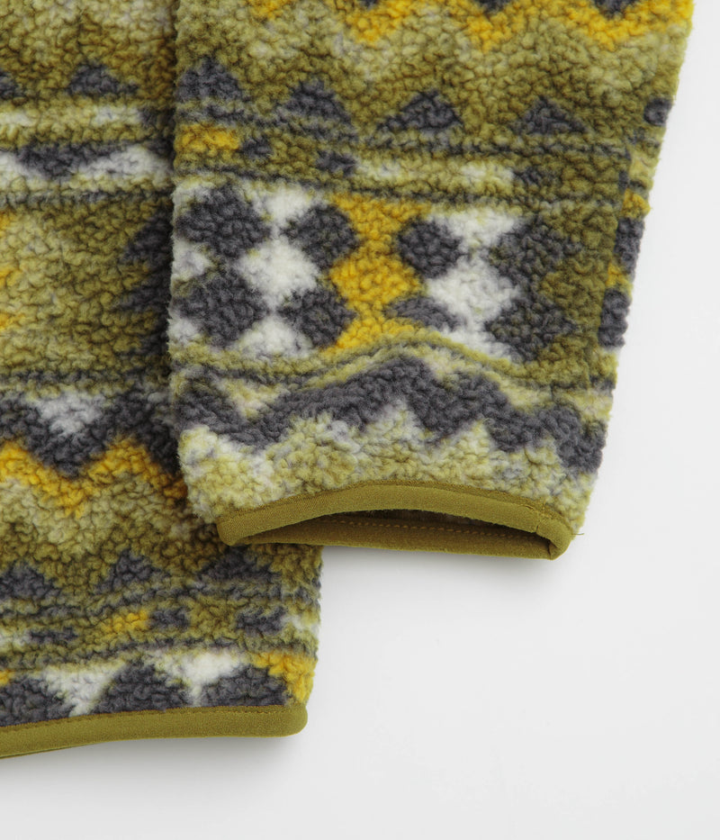 Columbia Helvetia II Printed Half Snap Fleece in Mossy Green and Retrotree