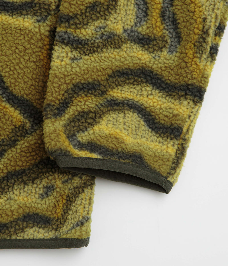 Columbia Helvetia II Printed Half Snap Fleece in Mossy Green and Topoglitch