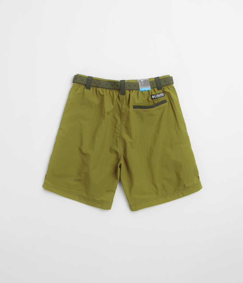 Columbia Sequoia Grove Woven 7" Shorts in Mossy Green and Greenscape