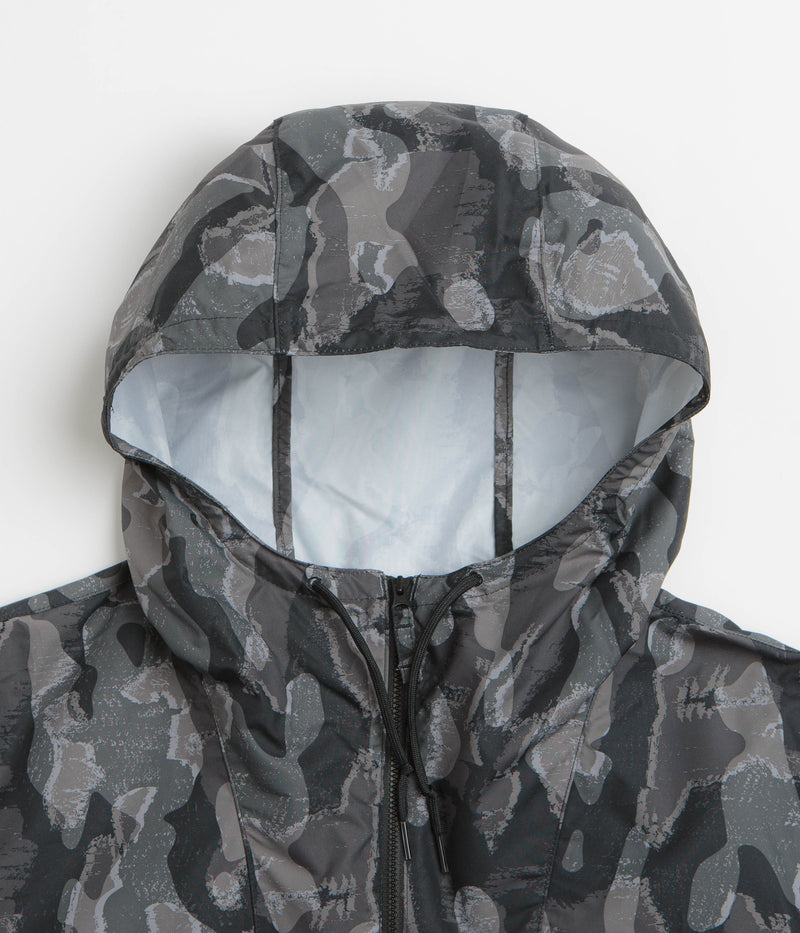 Columbia Challenger II Printed Windbreaker Jacket in Black Treebark and Black