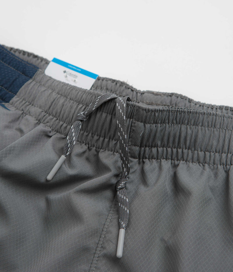 Columbia Three Pitch 5" Shorts in City Grey and Collegiate Navy