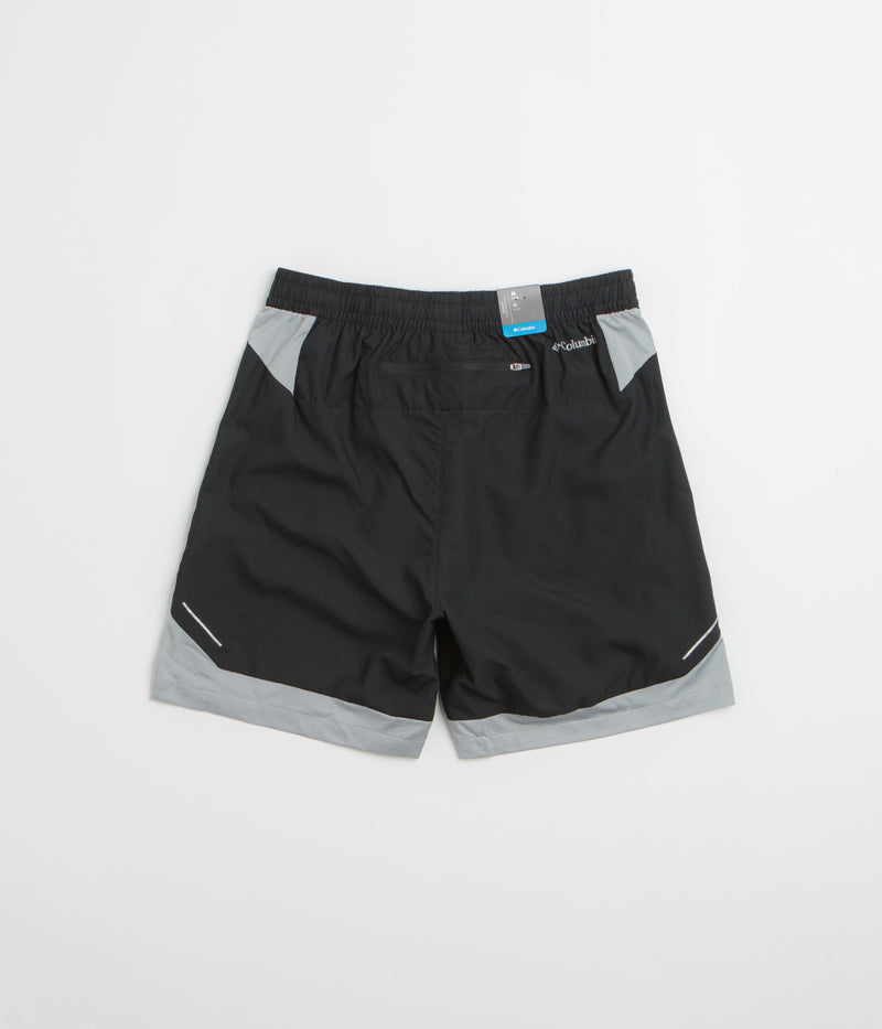 Columbia Three Pitch 7" Shorts in Black and Columbia Grey