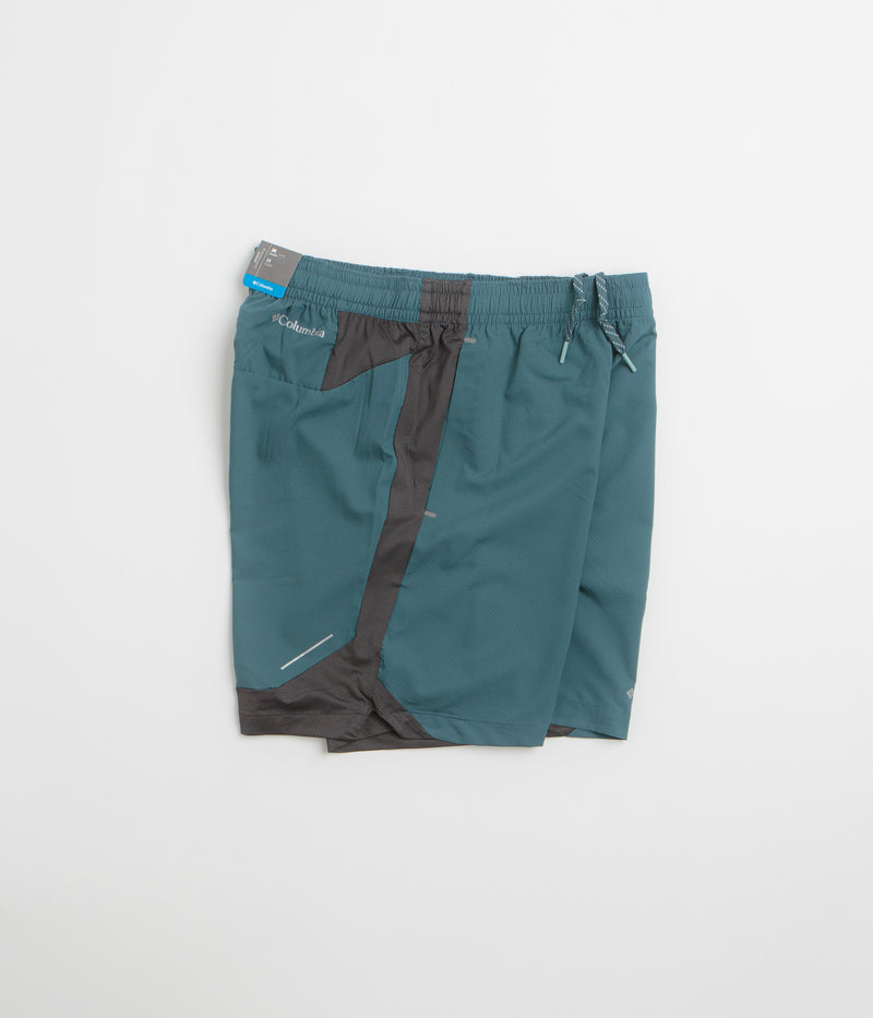 Columbia Three Pitch 7" Shorts in Everblue and Shark