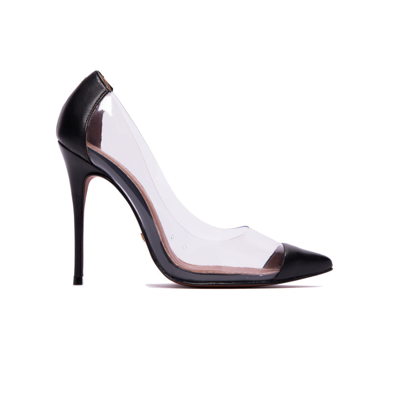 Corazon Black Clear Pumps (2489367855184)