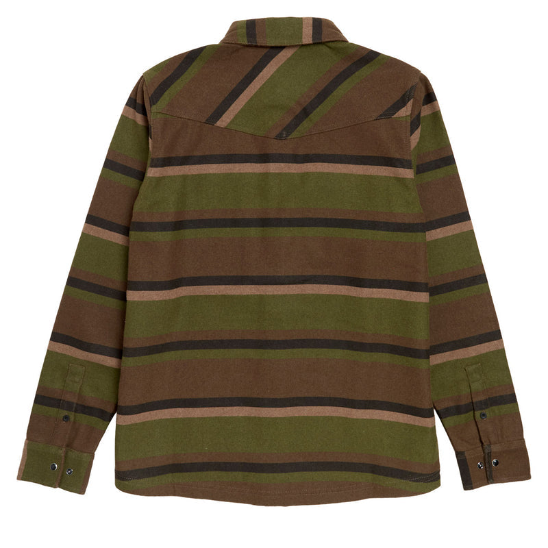 Creature Horizon Long Sleeve Flannel Shirt - Hunter