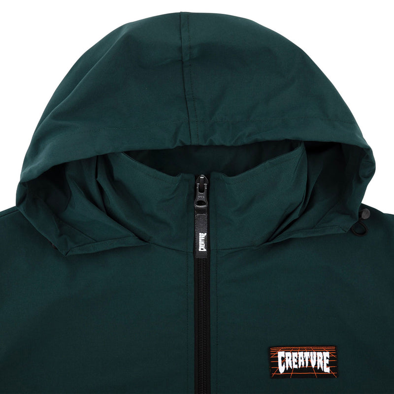 Creature Lost At Sea Packable Jacket - Black/Green