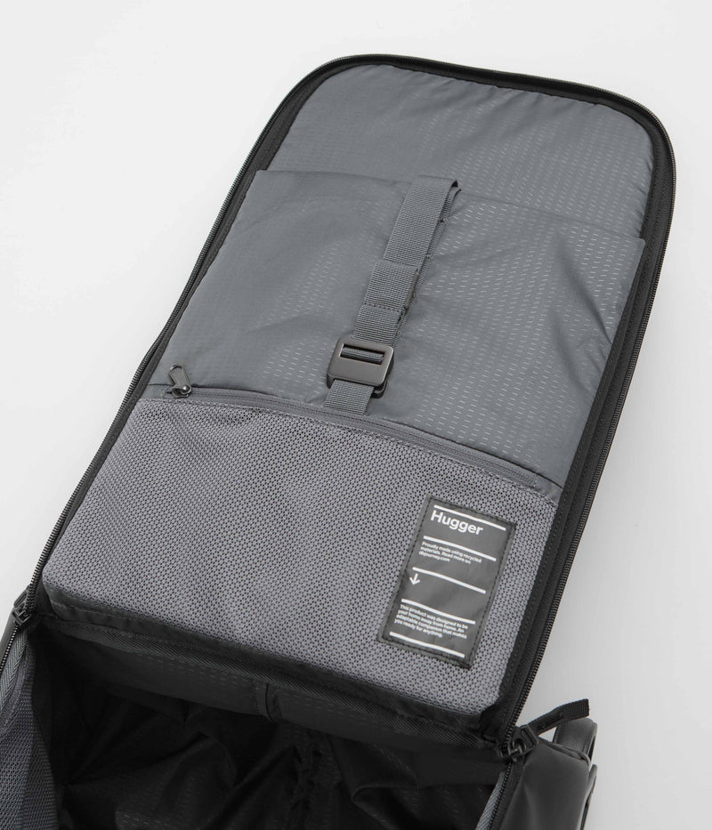 D_b_ Hugger 40L Carry-On Roller Bag in Black Out