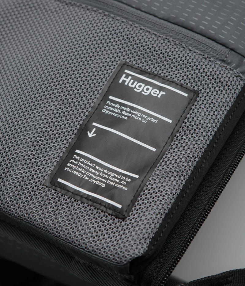 D_b_ Hugger 40L Carry-On Roller Bag in Black Out