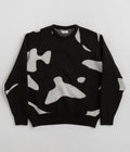Dancer Mask Knit Sweatshirt in Black