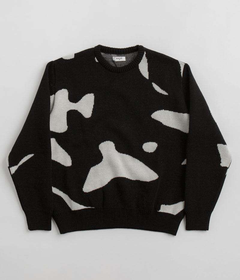 Dancer Mask Knit Sweatshirt in Black