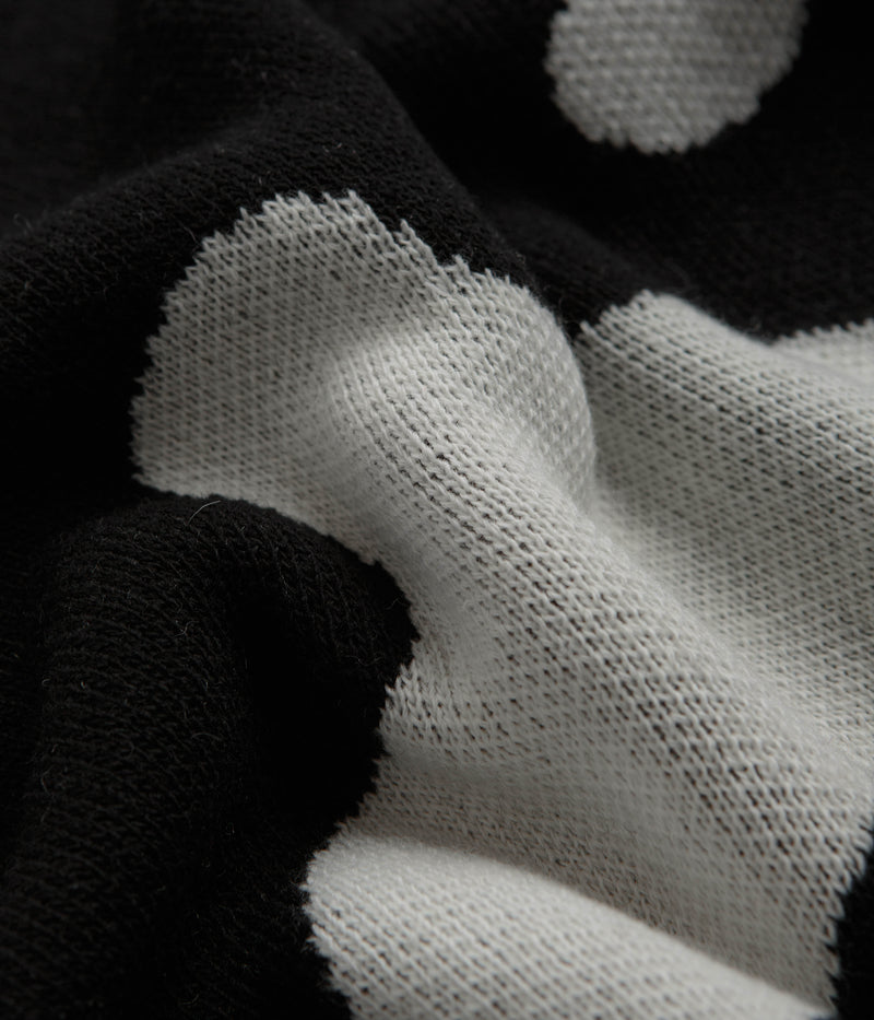 Dancer Mask Knit Sweatshirt in Black