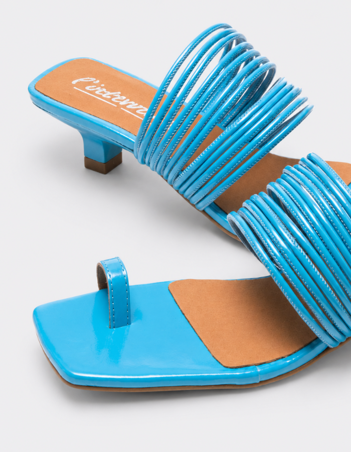 Daquiri Electric Blue Leather