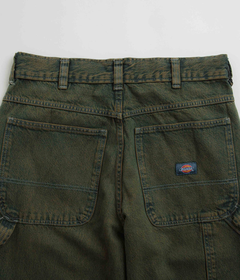 Dickies Loose Painter Jeans in Green Tone Fade
