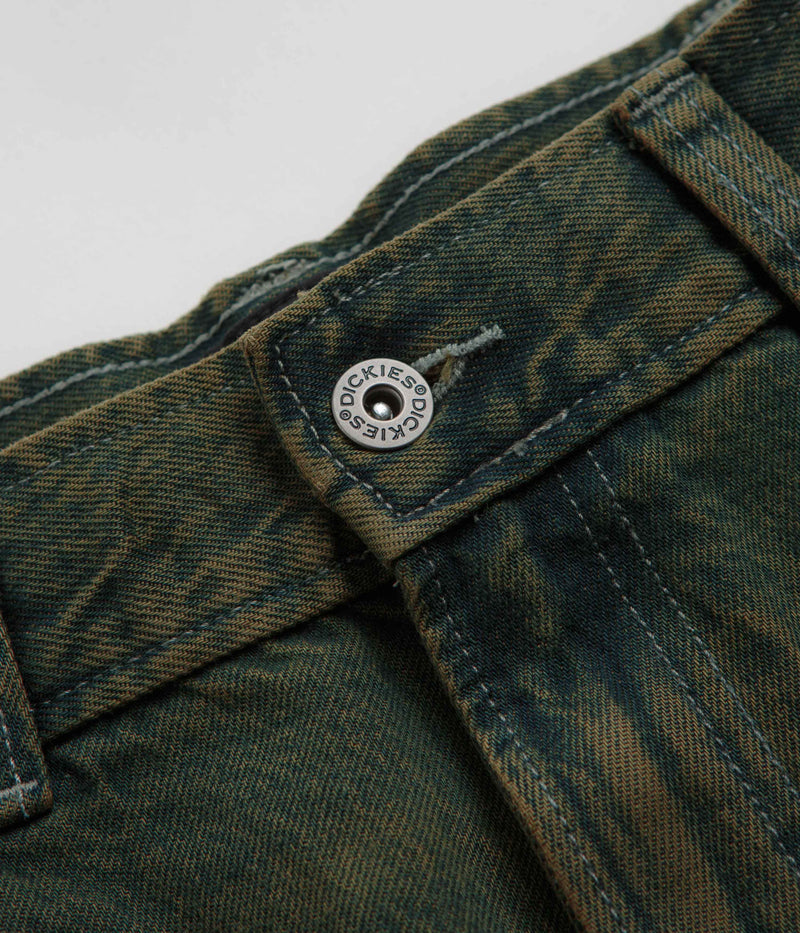 Dickies Loose Painter Jeans in Green Tone Fade