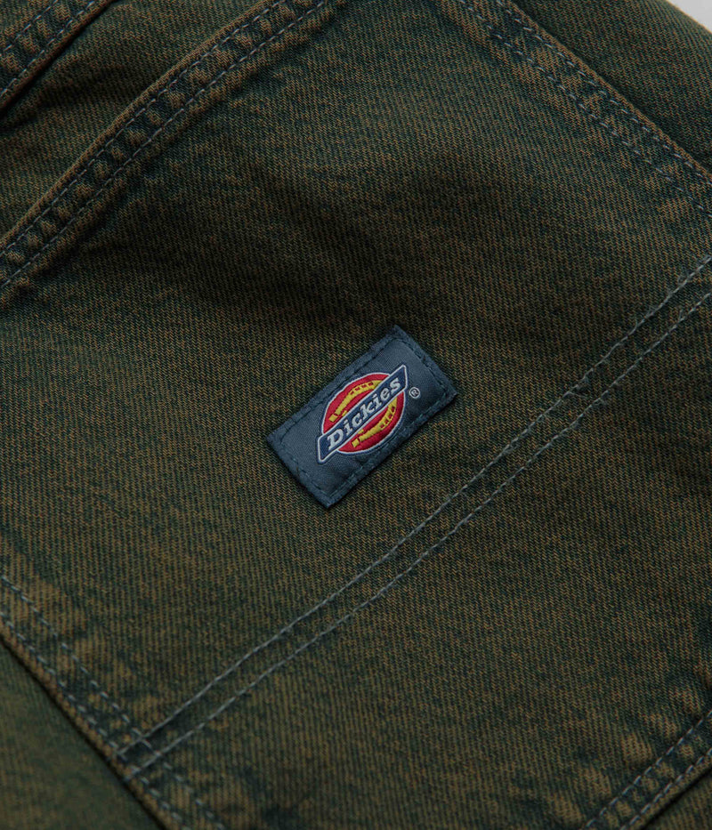 Dickies Loose Painter Jeans in Green Tone Fade