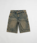 Dickies Madison Denim Shorts in Yellow Fade Indigo