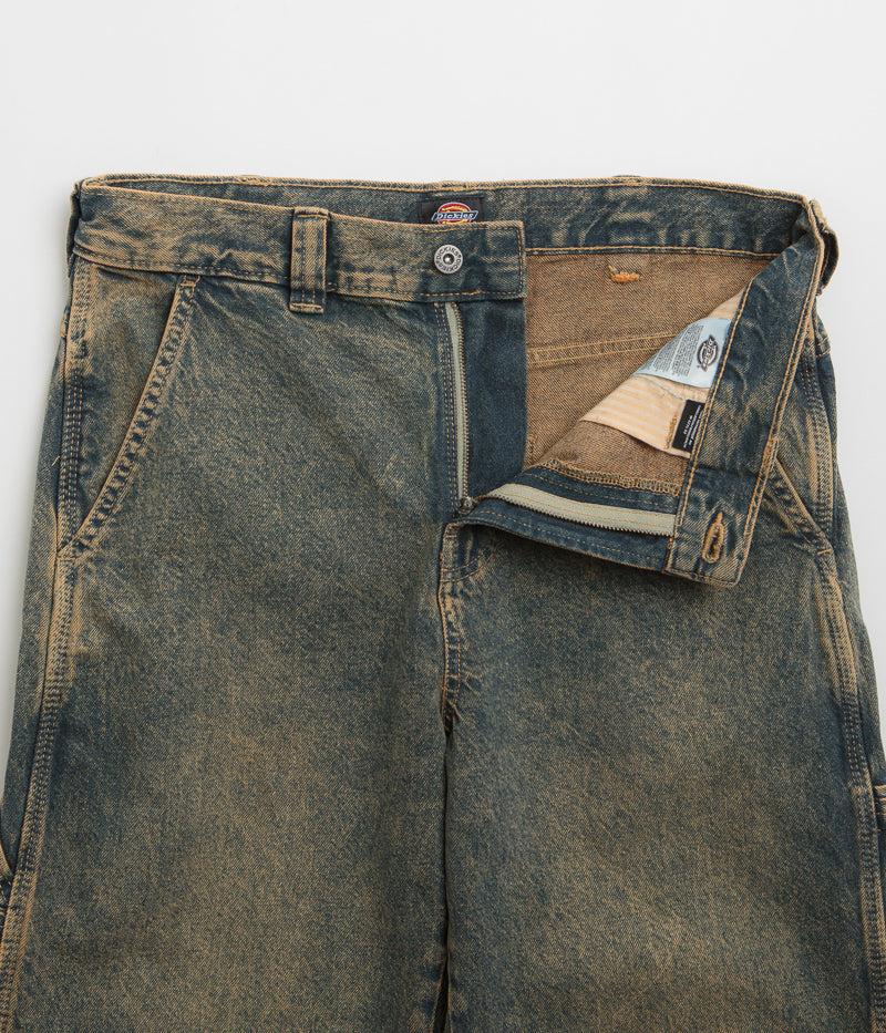 Dickies Stevensville Carpenter Jeans in Yellow Fade Indigo