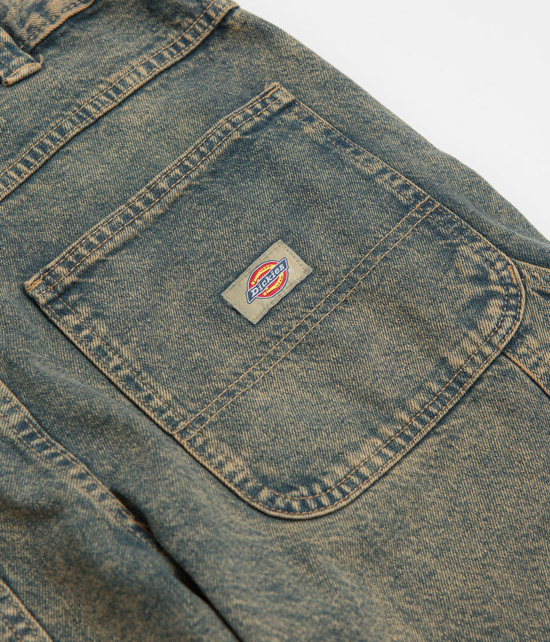 Dickies Stevensville Carpenter Jeans in Yellow Fade Indigo