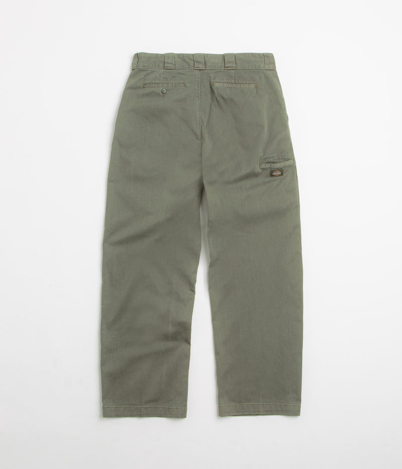 Dickies Unionville Pleated Work Pants in Military Green