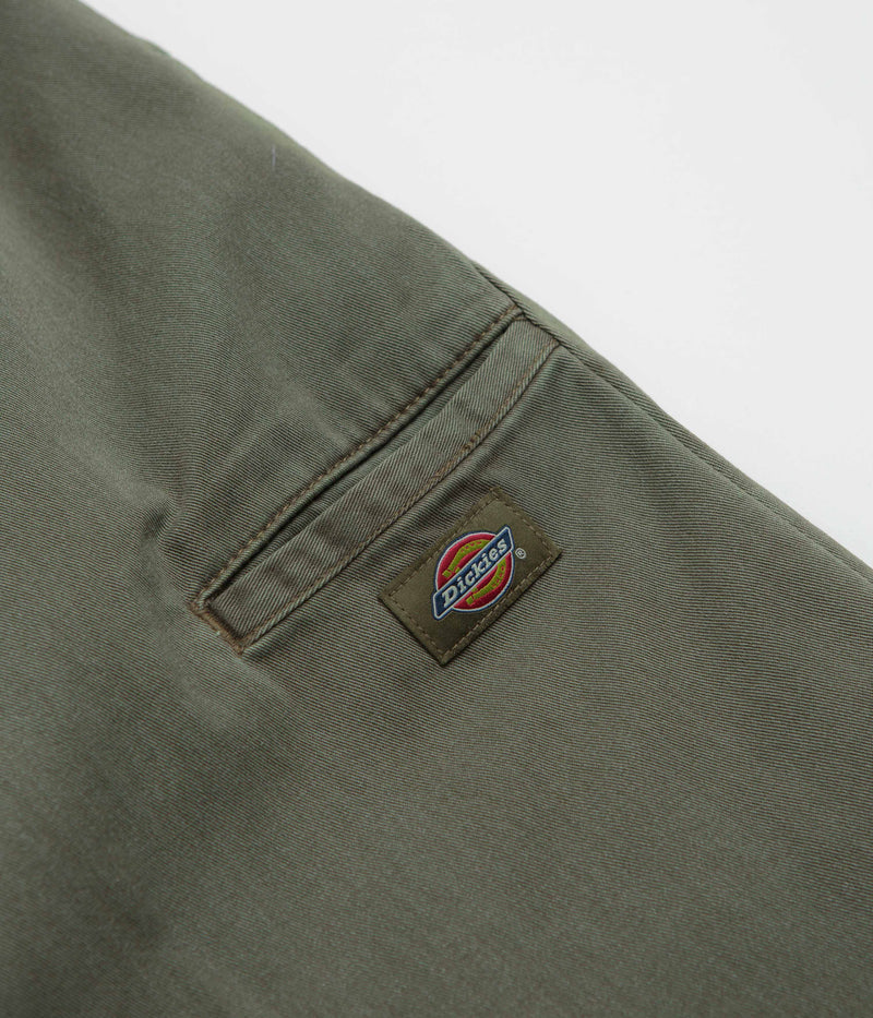 Dickies Unionville Pleated Work Pants in Military Green