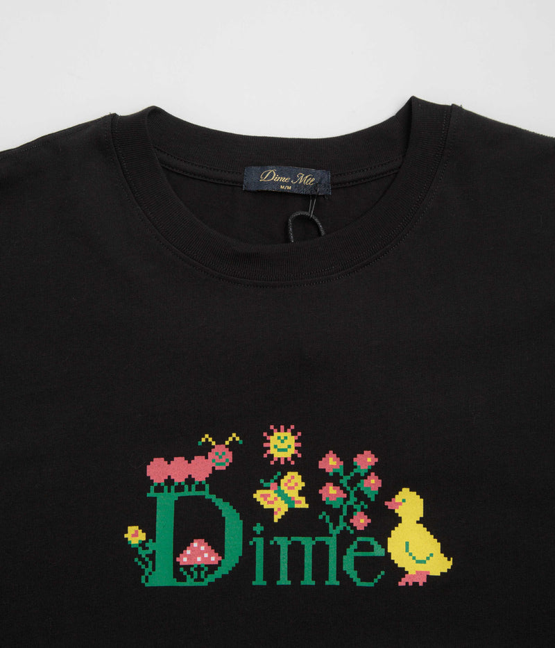 Dime Classic Cross Stitch T-Shirt in Black