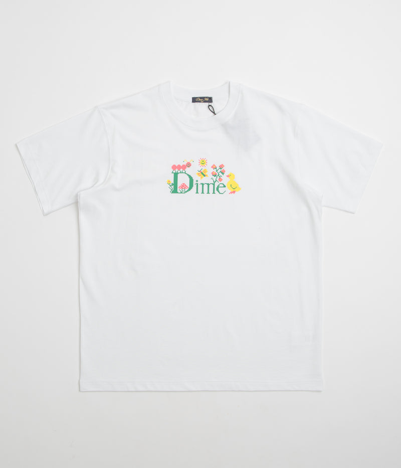 Dime Classic Cross Stitch T-Shirt in White