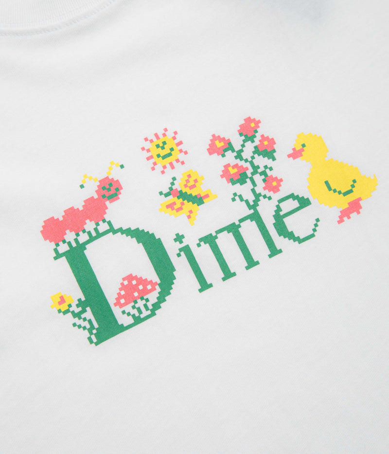 Dime Classic Cross Stitch T-Shirt in White