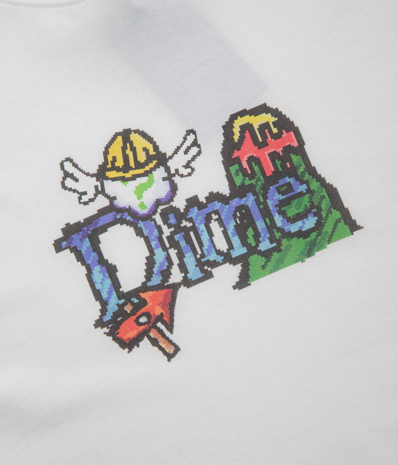 Dime Classic Fuzzy T-Shirt in White