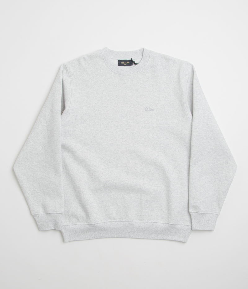 Dime Cursive Small Logo Crewneck Sweatshirt in Ash