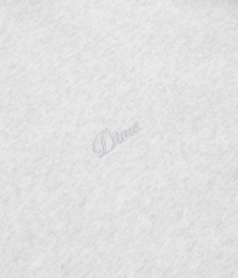 Dime Cursive Small Logo Crewneck Sweatshirt in Ash