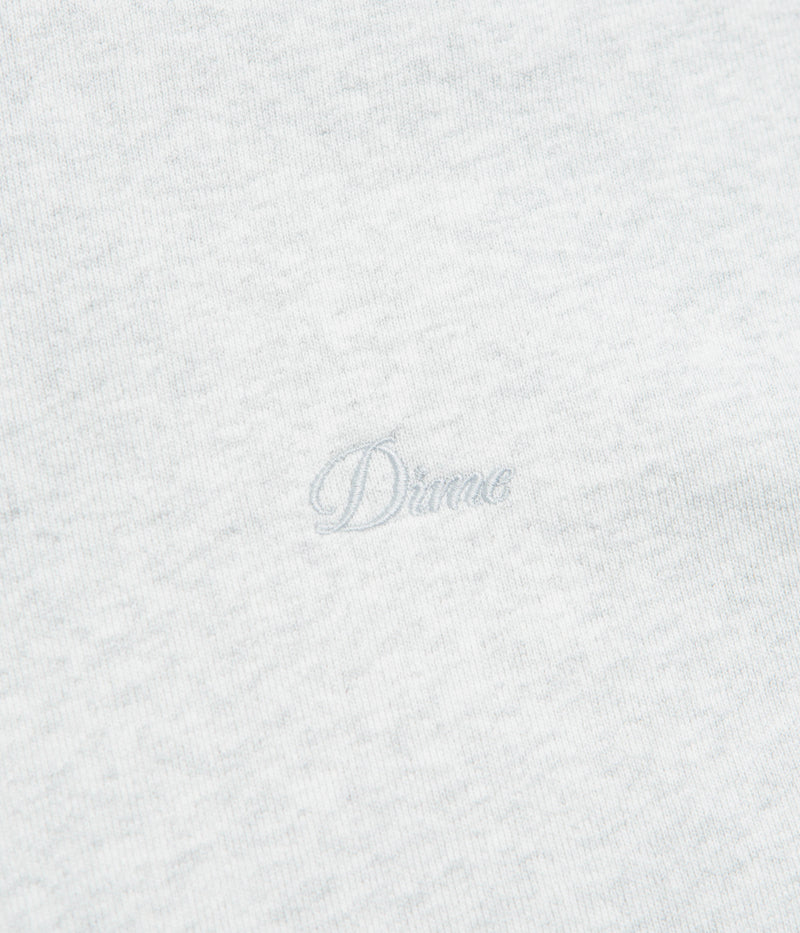 Dime Cursive Small Logo Hoodie in Ash
