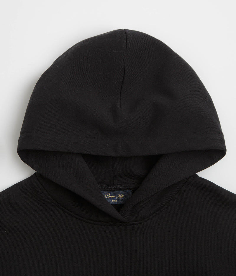 Dime Cursive Small Logo Hoodie in Black