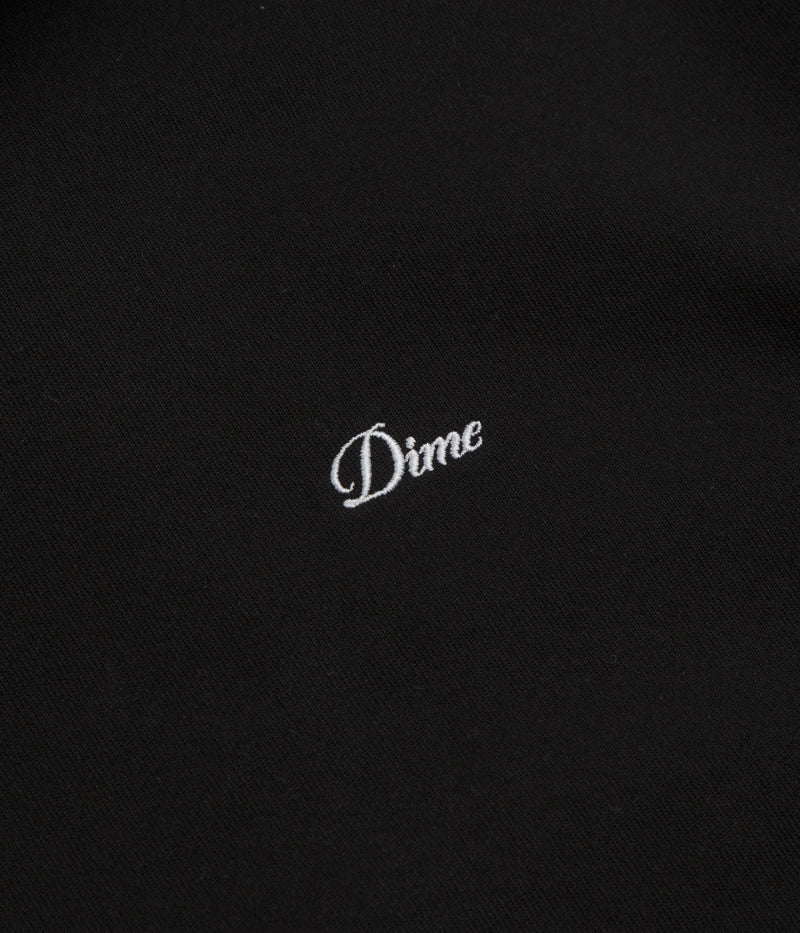 Dime Cursive Small Logo Hoodie in Black