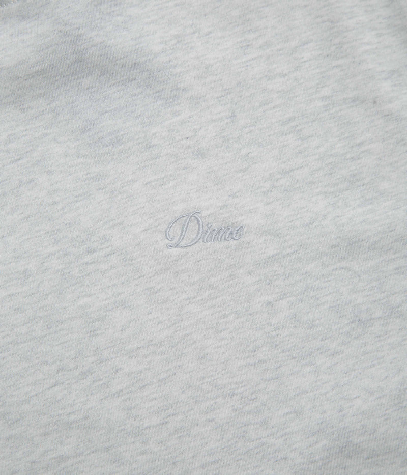 Dime Cursive Small Logo T-Shirt in Ash