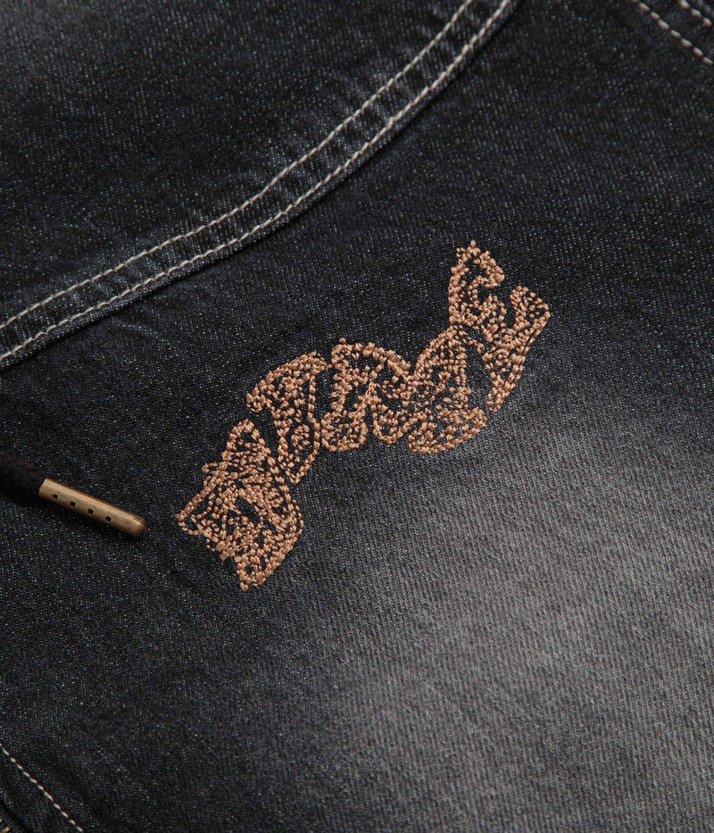 Dime Hooded Utility Jacket in Sandblasted Black