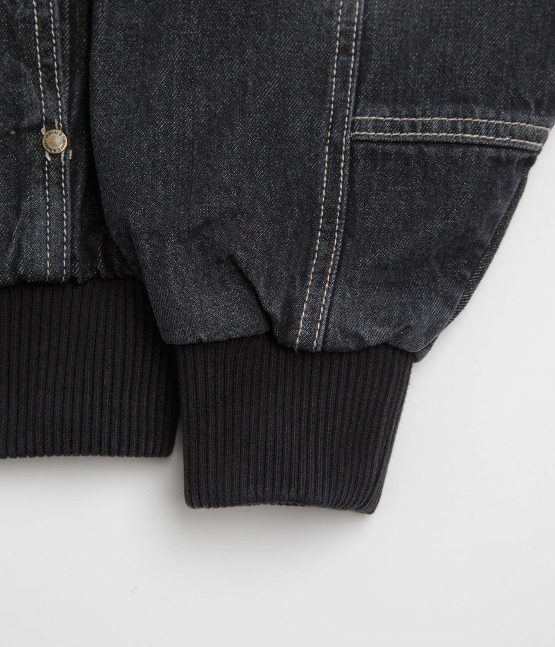 Dime Hooded Utility Jacket in Sandblasted Black