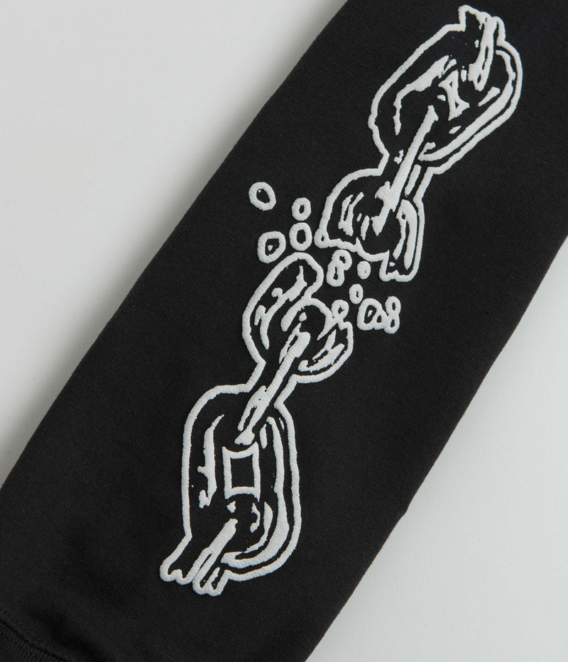 Dungeon Chain Logo Hoodie in Black and White
