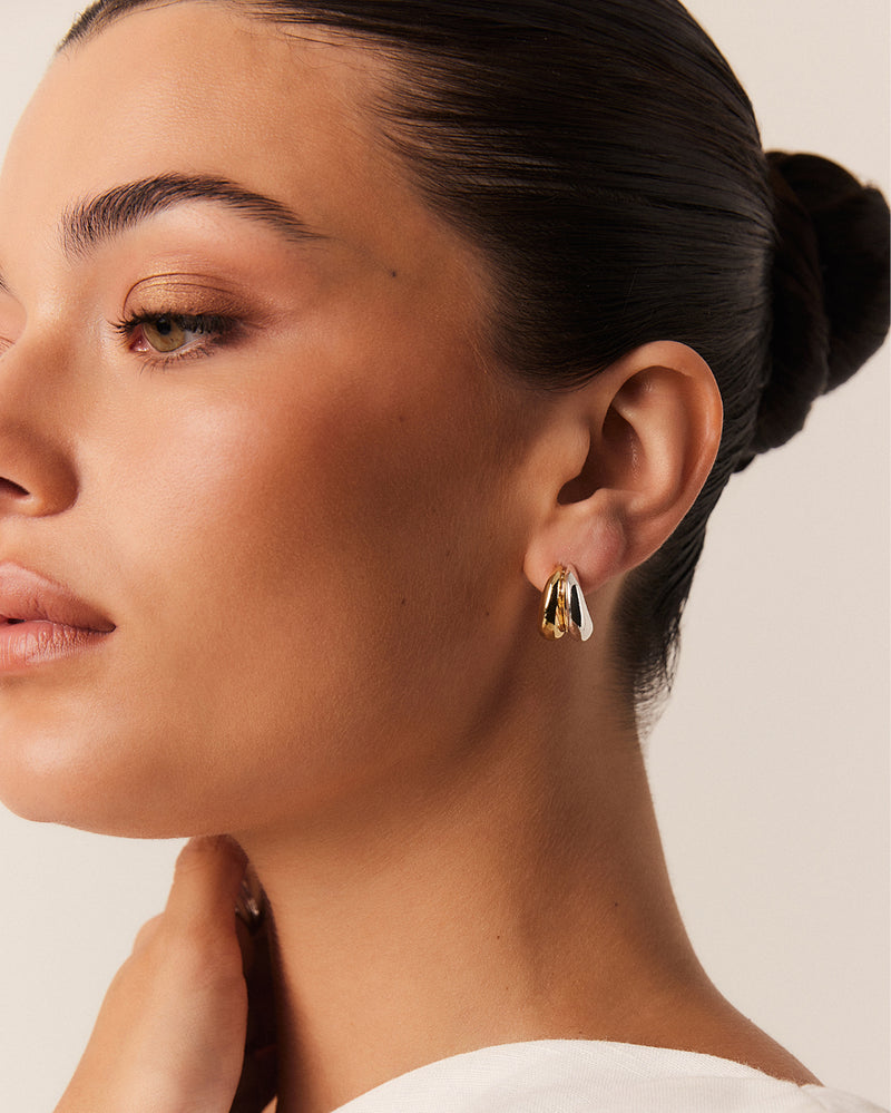 ELARA EARRINGS - GOLD PLATED 18K-STERLING SILVER-JEWELLERY-Billini-Billini