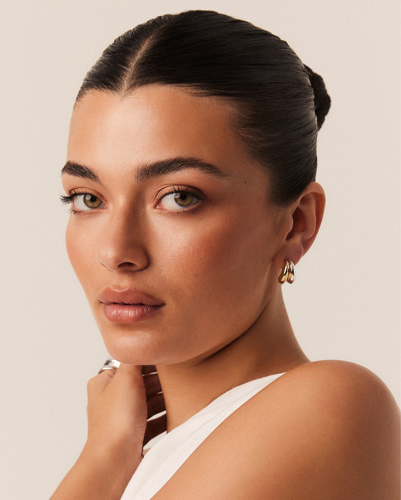 ELARA EARRINGS - GOLD PLATED 18K-STERLING SILVER-JEWELLERY-Billini-Billini