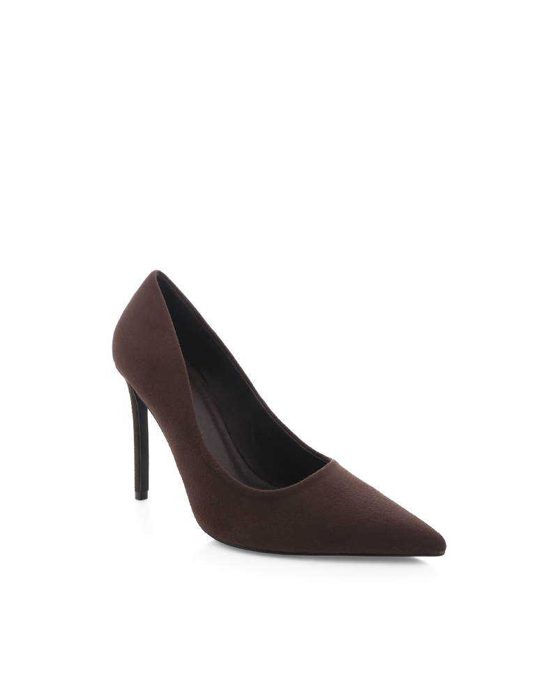 EMERIC - DARK CACAO SUEDE-PUMPS-Billini-Billini