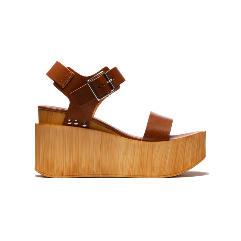 Fleur Tan Leather (6571945263184)