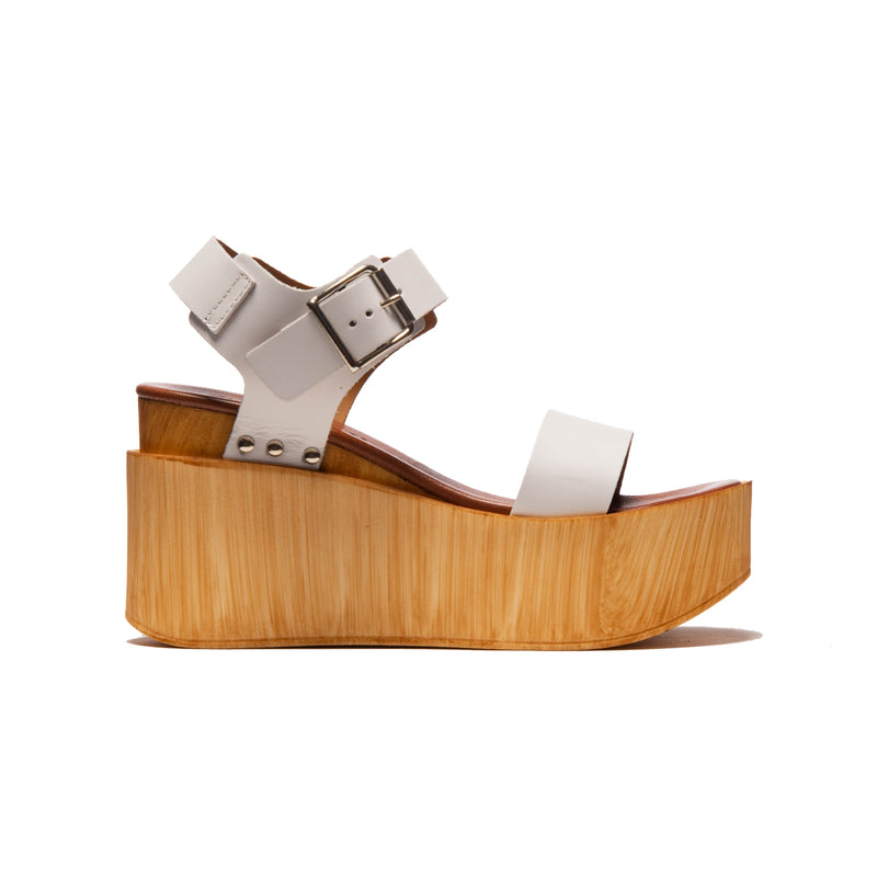 Fleur White Leather (6571945427024)