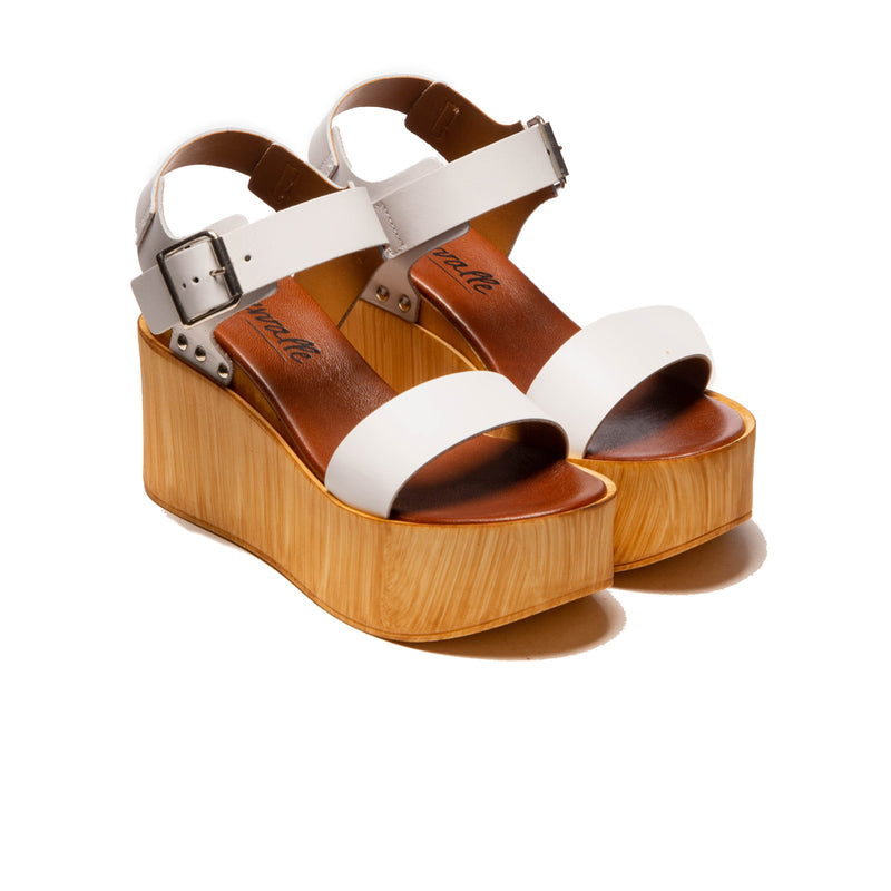 Fleur White Leather (6571945427024)