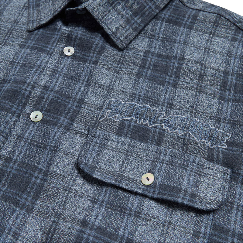 Fucking Awesome Bruce's Flannel Shirt - Blue/Navy