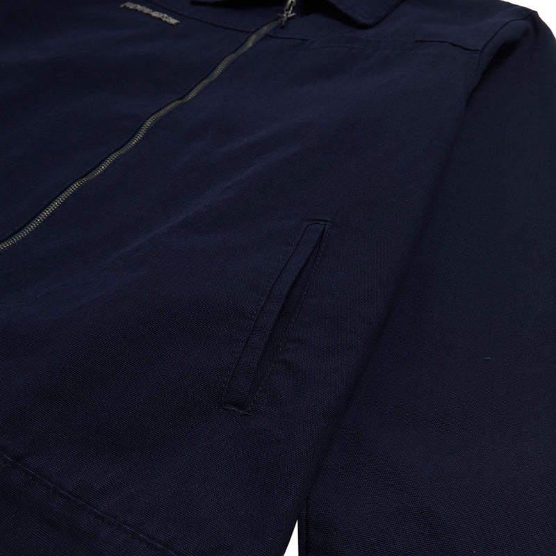 Fucking Awesome Double Zip Long Sleeve Work Shirt - Dark Blue