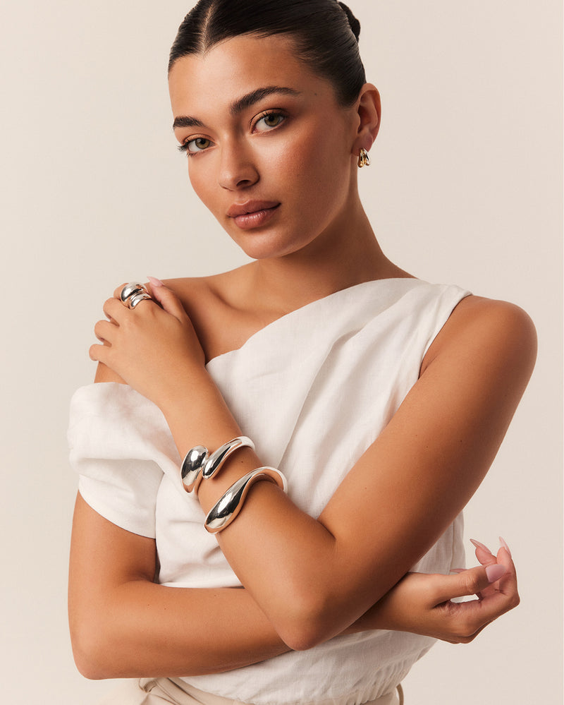 GAIZA BANGLE - SILVER-JEWELLERY-Billini-Billini