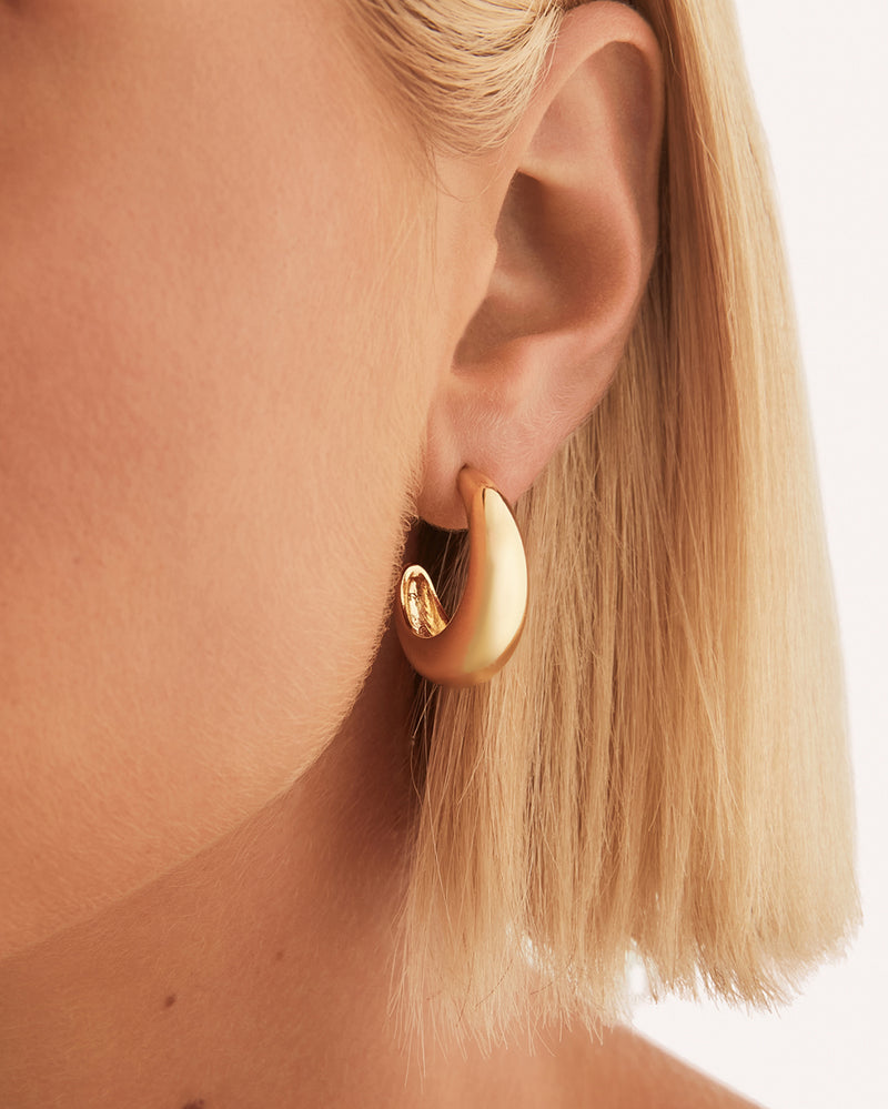 GETTY HOOP EARRING PACK - GOLD PLATED 18K-JEWELLERY-Billini-O/S-Billini