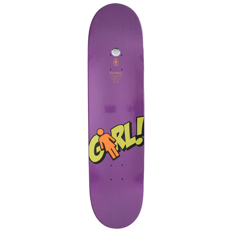Girl Geering Blammo Skateboard Deck - 8.25"